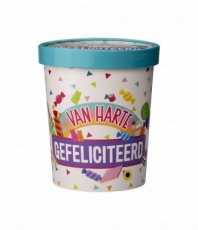 Candy bucket - Gefeliciteerd Candy bucket - Gefeliciteerd
