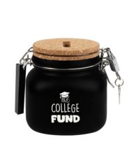 Luxe spaarpot - College fund + snoepzak 400 gram Luxe spaarpot - College fund + snoepzak 400 gram