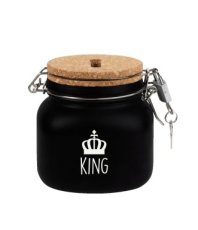 Luxe spaarpot - King + snoepzak 400 gram Luxe spaarpot - King + snoepzak 400 gram