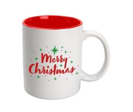 Mok - Merry Christmas + blokbodemzak 250 gram Mok - Merry Christmas + blokbodemzak 250 gram