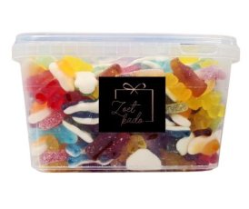 Snoepbox geoliede en zure mix 2,3 kg Snoepbox geoliede en zure mix 2,3 kg